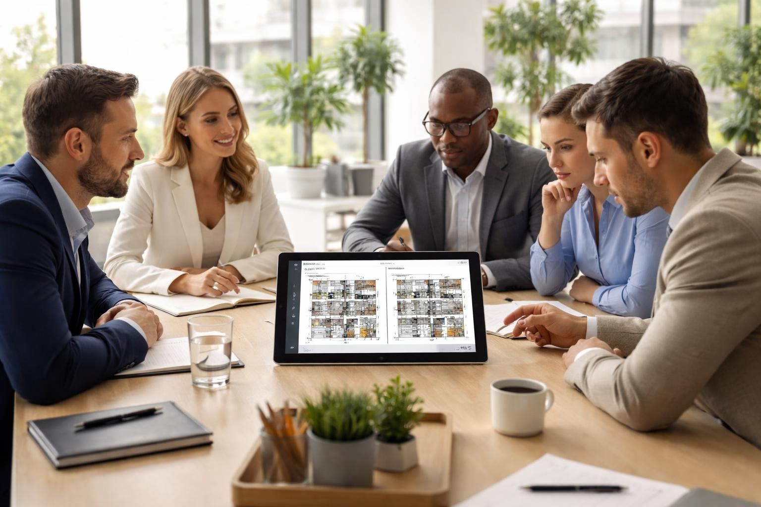 découvrez comment la tablette windows facilite la comparaison des aménagements en réunion, optimisant ainsi l'organisation et l'efficacité des bureaux.