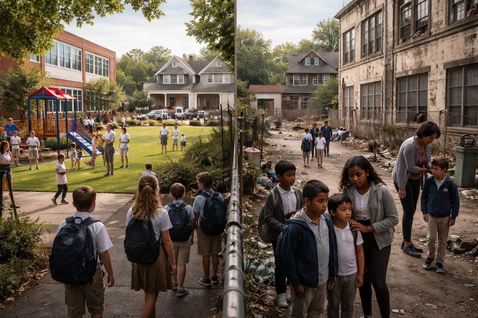 découvrez comment le phénomène de la fuite des populations blanches impacte les écoles dans les zones concernées, en affectant la qualité de l'éducation et les dynamiques sociales.